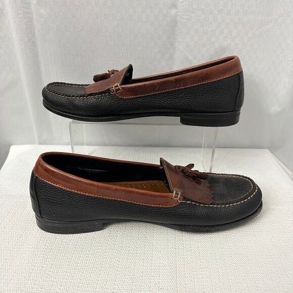 GH Bass Weejuns Shoes Mens 12 M Brown Leather Kiltie Tassel Loafers Moccasin main image 11